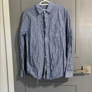 GAP Men's Casual Button Down Shirt in Blue